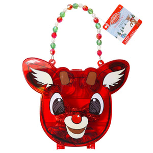 LUV HER Rudolph The Red Nosed Reindeer Hair Accessory Case for Girls with Hair Clips, Elastics, Bow, and Terries, Ages 3+ - LuvHer Shop