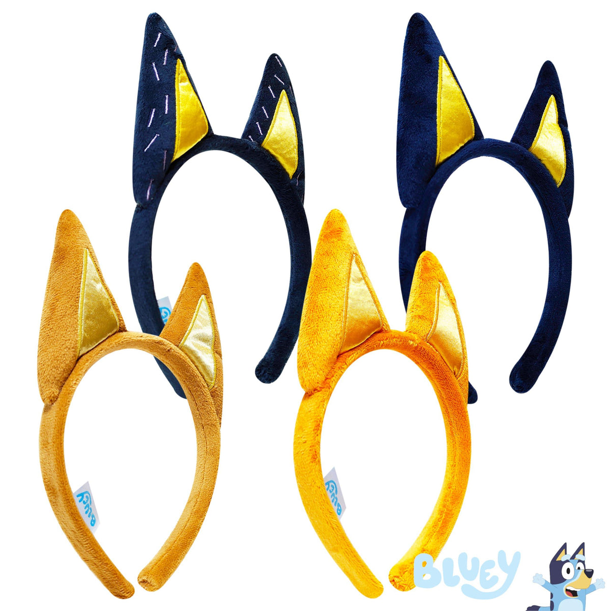 Bluey Birthday Party Supplies - 4 Character Headbands