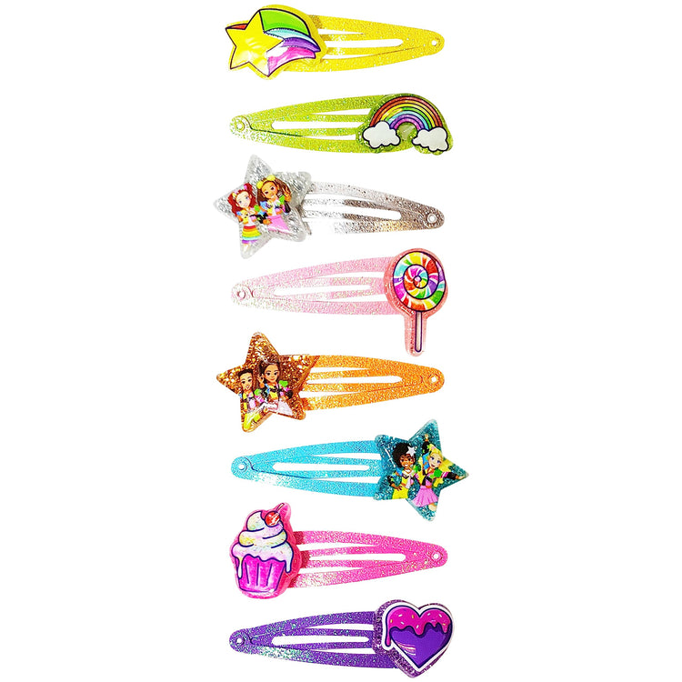 Kids Hair Clips for Girls X0MG POP Snap Clips 8 Pack Multi Color Ages 3+ - LuvHer Shop