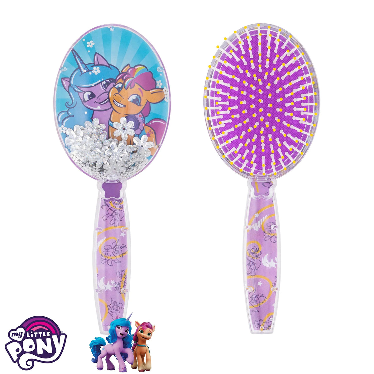 Magical Unicorn Hair Brush with Sparkling Stars