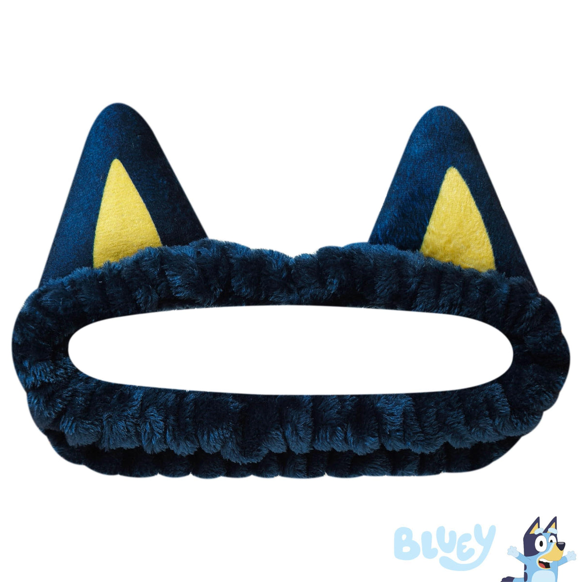 Bluey Plush Ear Headband for girls, dark blue with yellow accents, official Bluey accessory from LuvHer Shop
