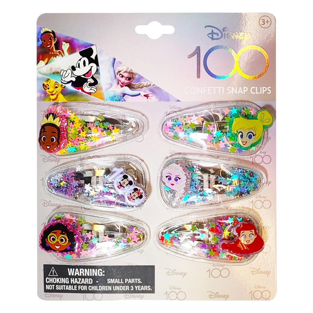 Disney 100 Hair Accessories For Girls - 6 pc. Hairbow Set