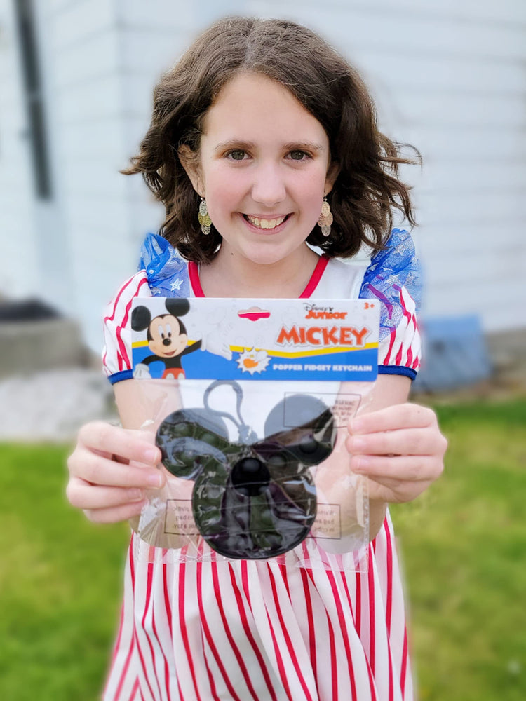 Mickey Mouse - Popper Keychain - Pop it - Mickey Ears Poppers - Pop Its - Kids Keychain - Small Fidget Toy - Stress Relief - Play Accessories - Ages 3 + - LuvHer Shop