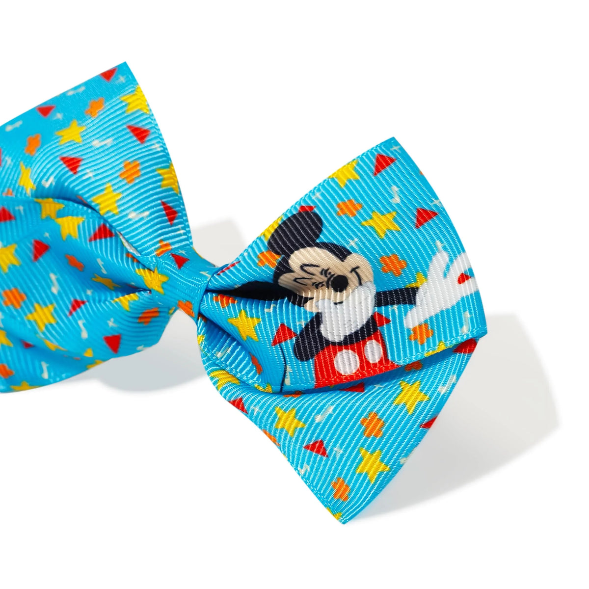 Disney Mickey Printed Girls' Hair Bows – 7-Pack 4-Inch Hair...