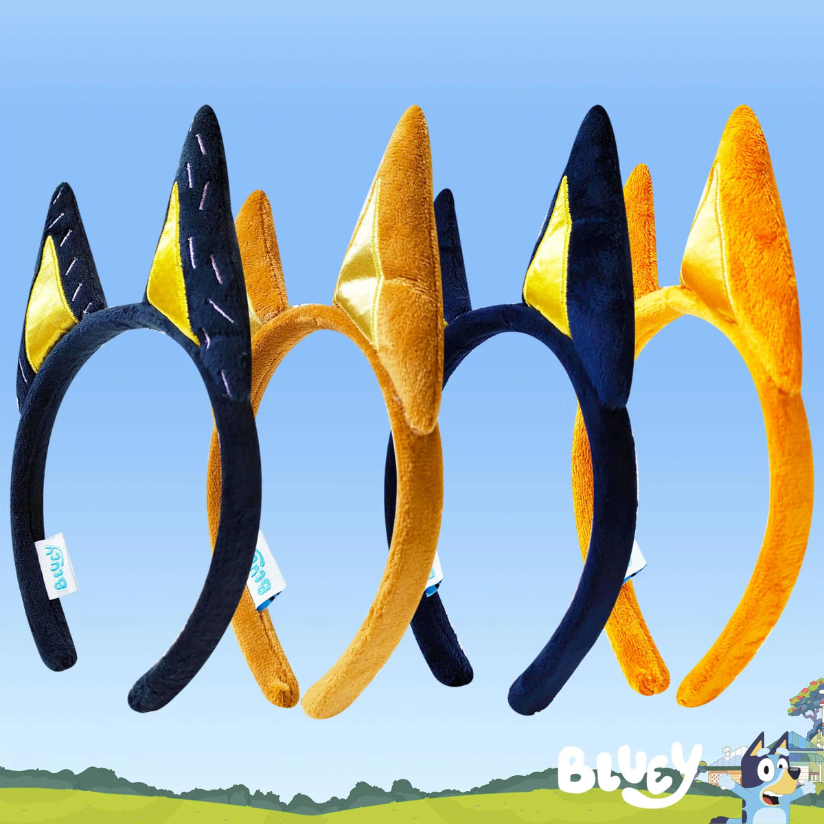 Bluey Birthday Party Supplies - 4 Character Headbands