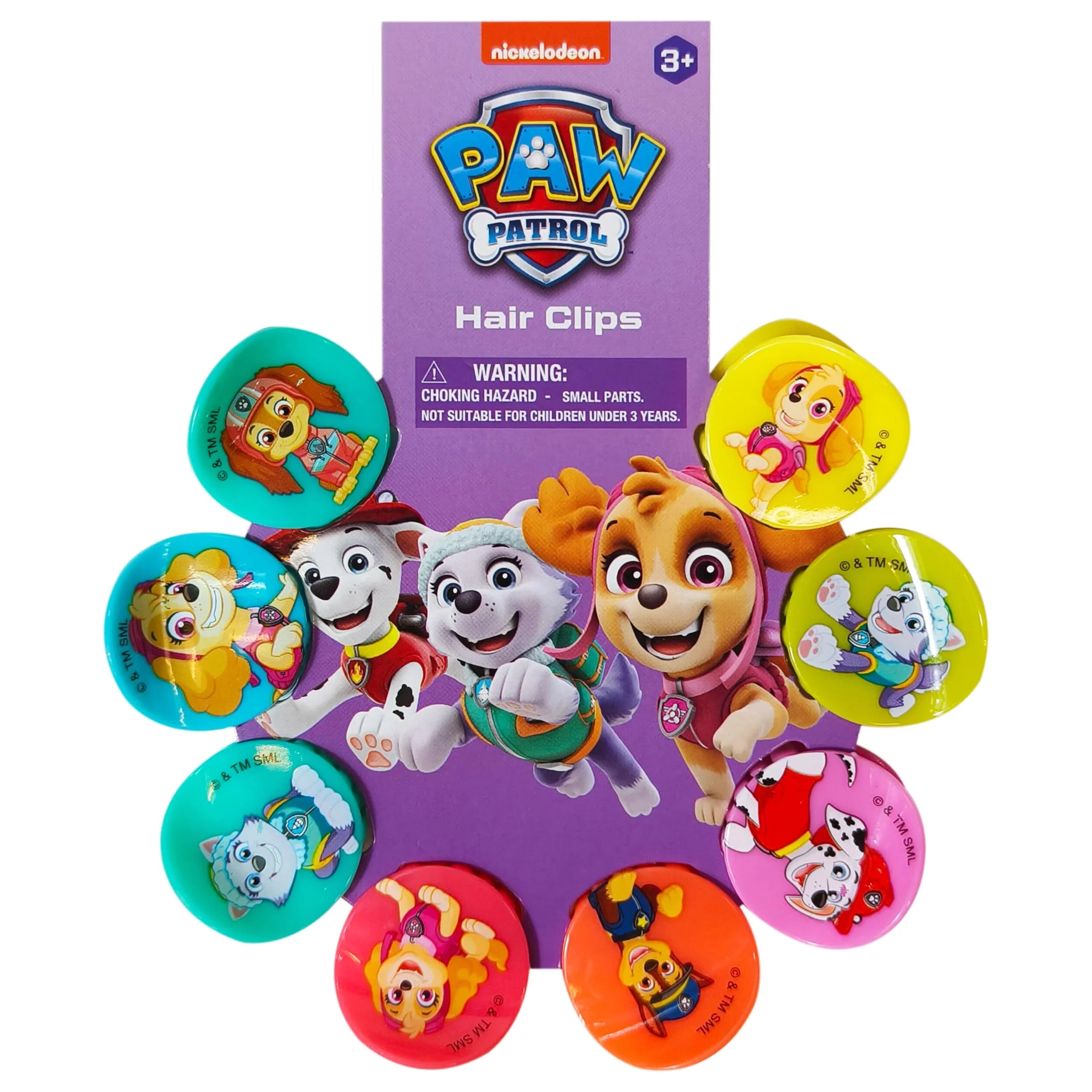 Paw Patrol Girls Butterfly Hair Clips - 8 Pack