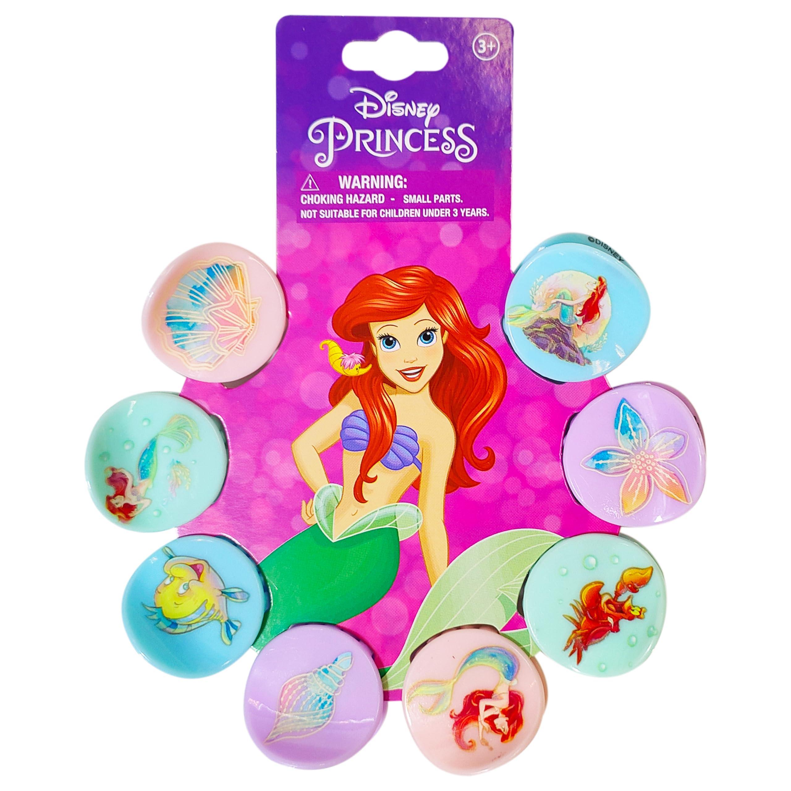 Disney Princess Ariel Butterfly Hair Clip Set - 8 Pack