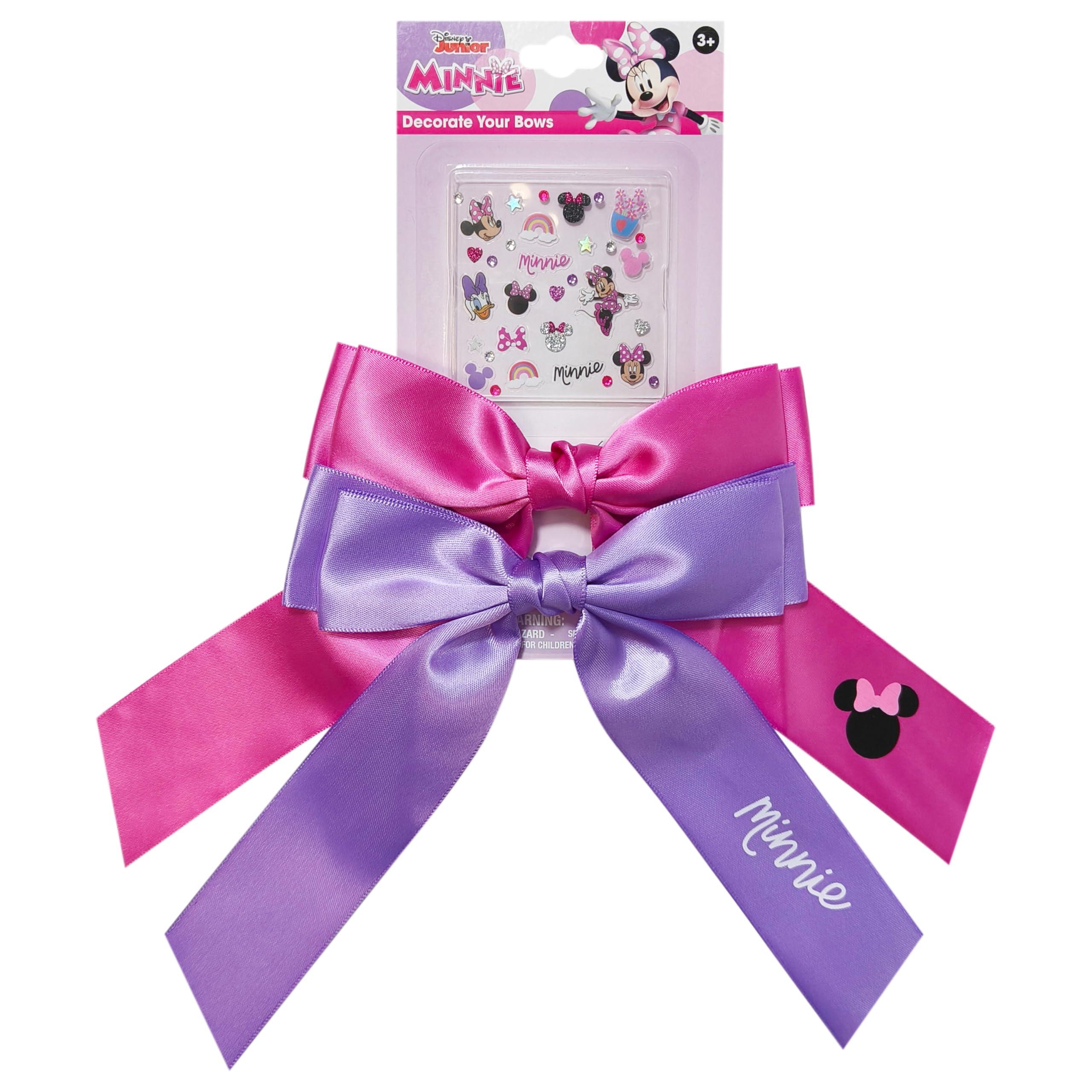 Disney Minnie Mouse Long Tail Hair Bow Set for Girls – Pink &...