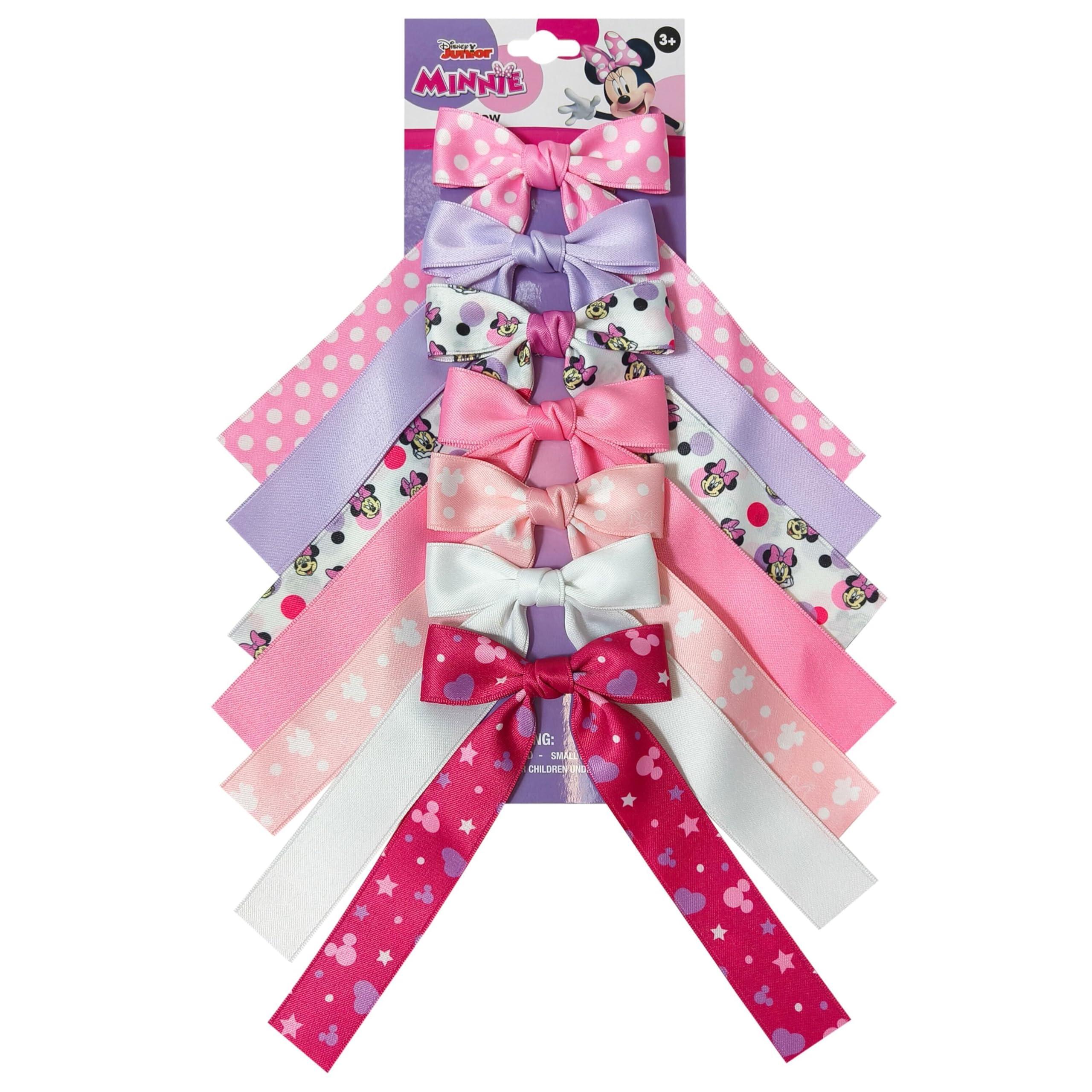 Disney Minnie Printed Long Tail Hair Bow Set for Girls –...