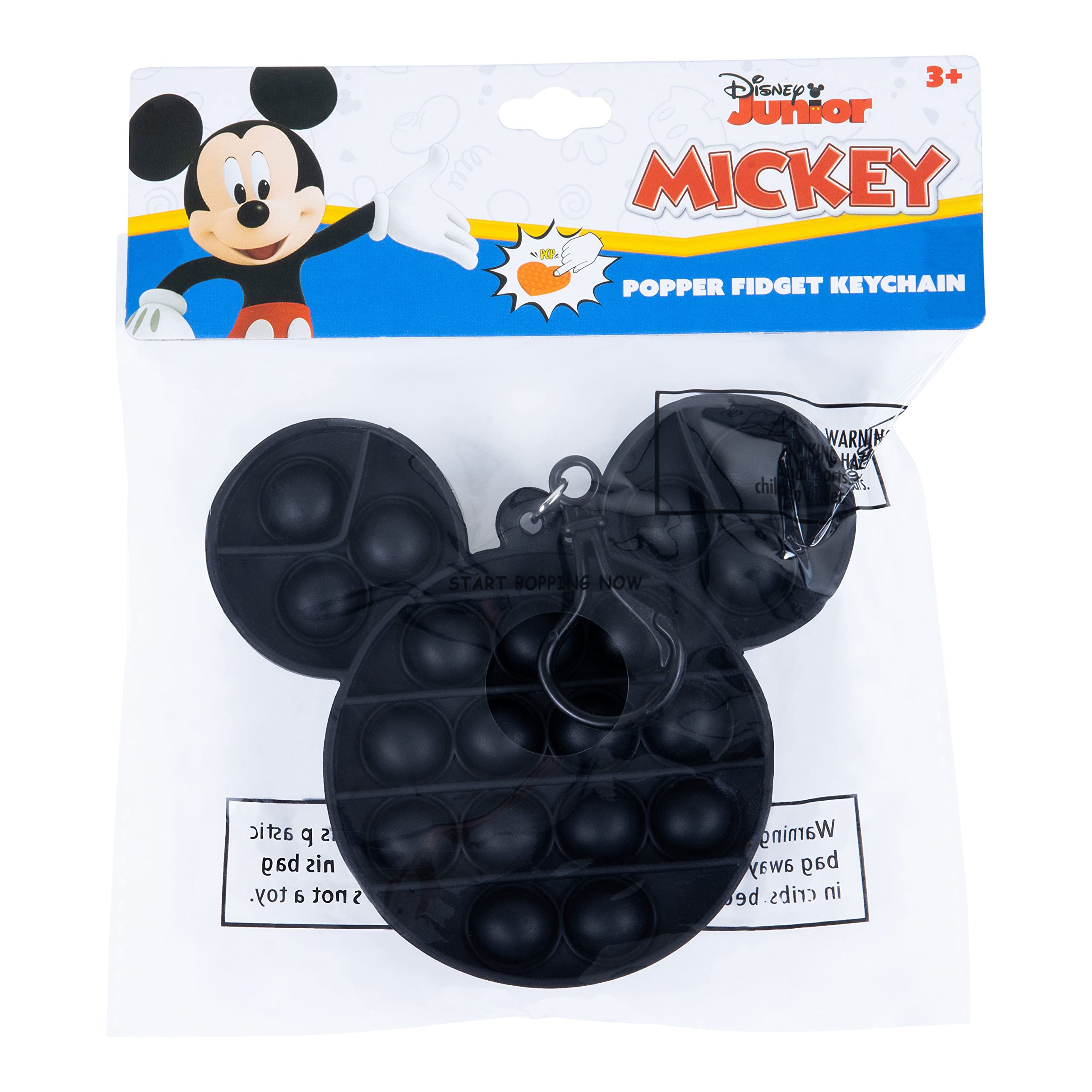 Mickey Mouse - Popper Keychain - Pop it - Mickey Ears Poppers - Pop Its - Kids Keychain - Small Fidget Toy - Stress Relief - Play Accessories - Ages 3 + - LuvHer Shop