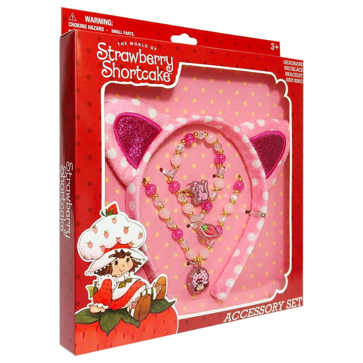 Strawberry Shortcake Headband & Jewelry Set