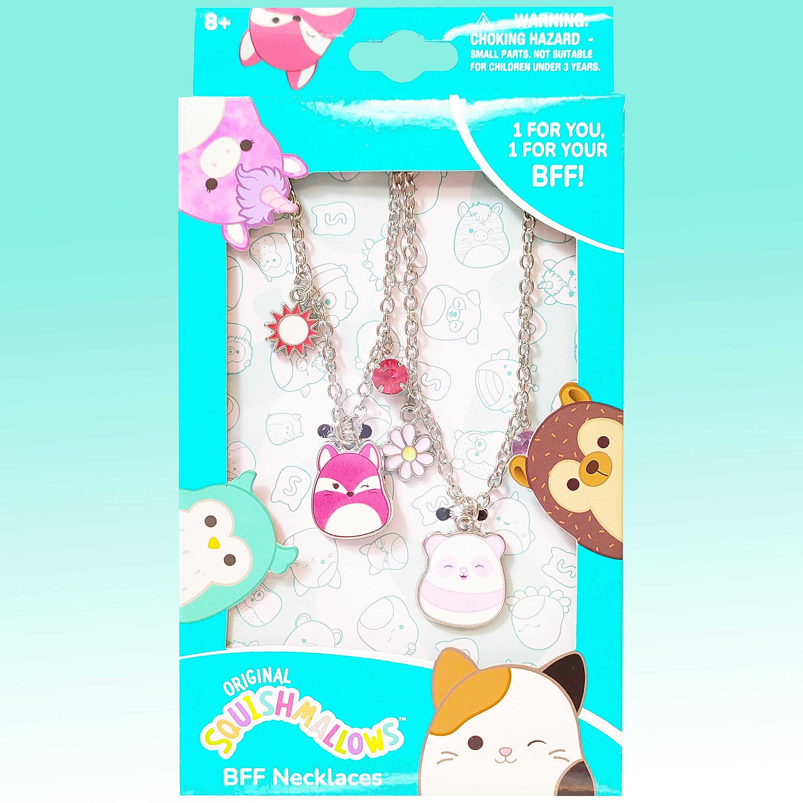 LUV HER Squishmallows Premium BFF Necklaces -Squishmallows Better Girls Jewelry - one Squishmallows for you one for your BFF - Ages 3+ - LuvHer Shop