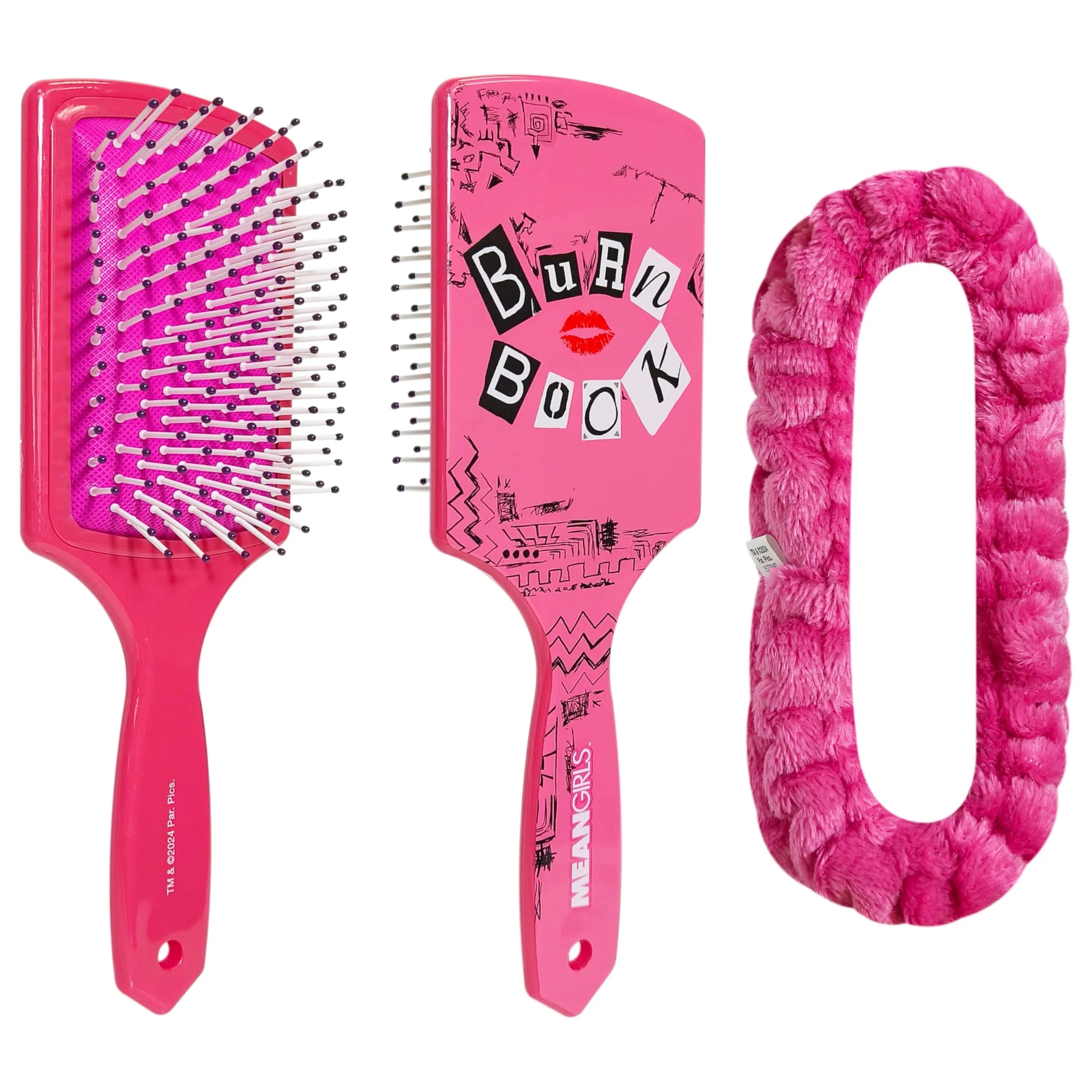 Kids Hair Brush & Spa Headband Set for Girls - Features Mean...
