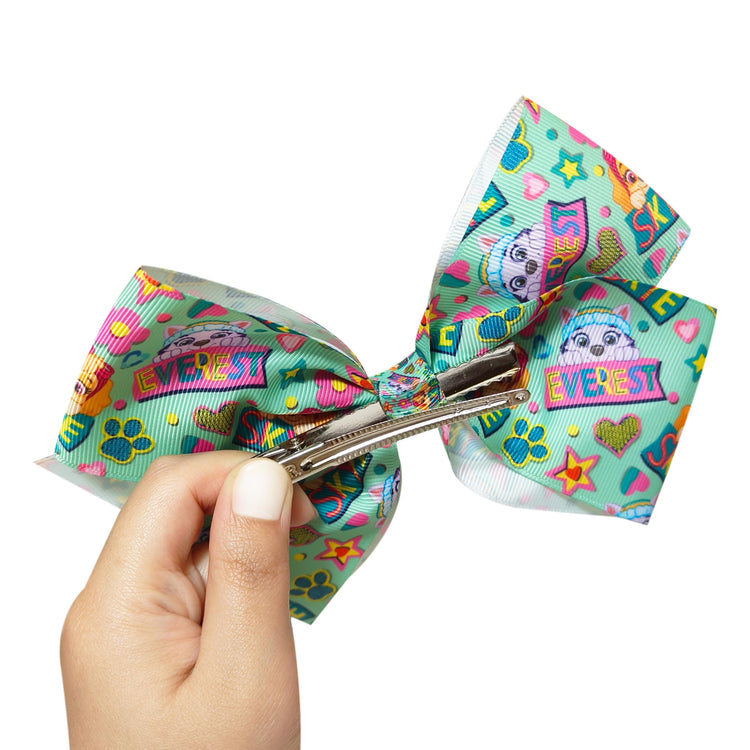 LUV HER Cute Paw Patrol Single Hair Bow For Girls - One Large Printed Hair Bow Featuring your Favorite Paw Patrol Characters - Alligator Clip - Birthday Gift for Girls Ages 3+ - LuvHer Shop