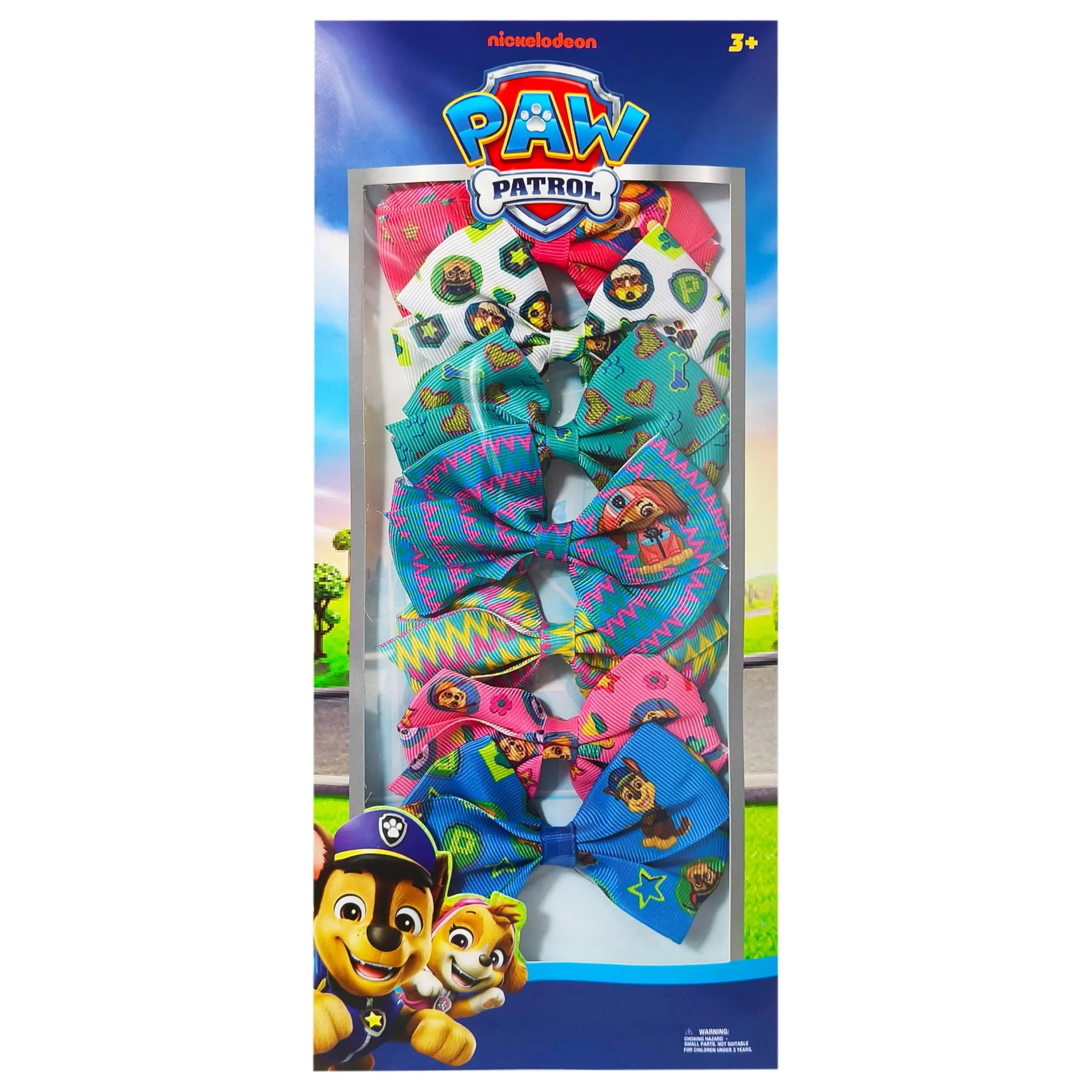 Paw Patrol Printed Girls' Hair Bows – 7-Pack 4-Inch Hair...