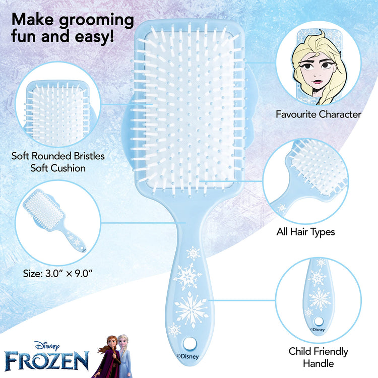 Disney Frozen II Hair Brush - Hair Accessories for Girls Brush for Kids - Blue Brush with Princess Elsa Portrait - Ages 3 + - LuvHer Shop