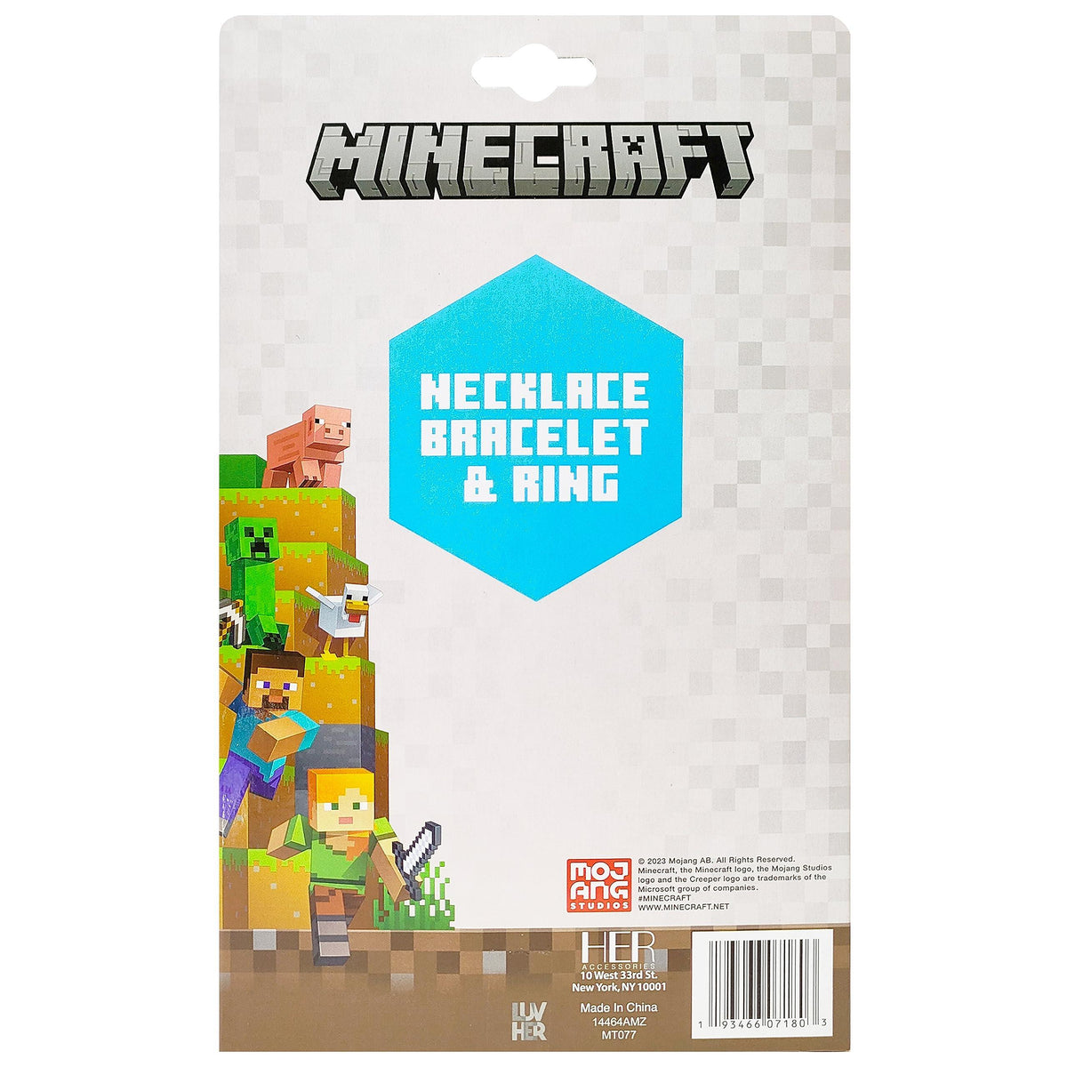 Minecraft Girls Jewelry Box Set