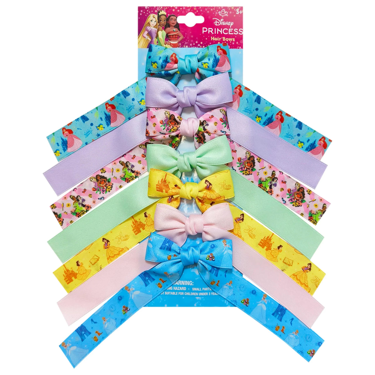 Disney Princess Hair Bows set featuring colorful bows with princess designs, LuvHer Shop