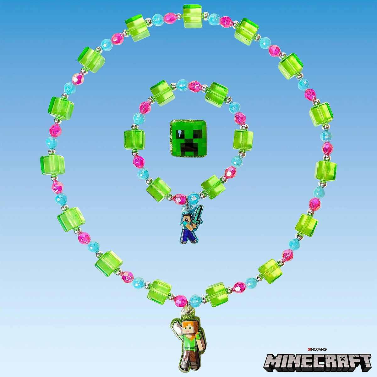 Minecraft Girls Jewelry Box Set