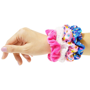 Baby Shark Hair Accessory Set: 9-inch Regular Detangling Brush, 4 Elastic Hair Ties & Scrunchies for Kids - LuvHer Shop