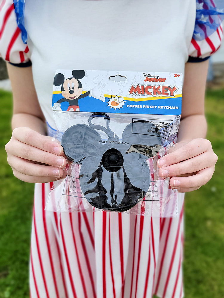 Mickey Mouse - Popper Keychain - Pop it - Mickey Ears Poppers - Pop Its - Kids Keychain - Small Fidget Toy - Stress Relief - Play Accessories - Ages 3 + - LuvHer Shop