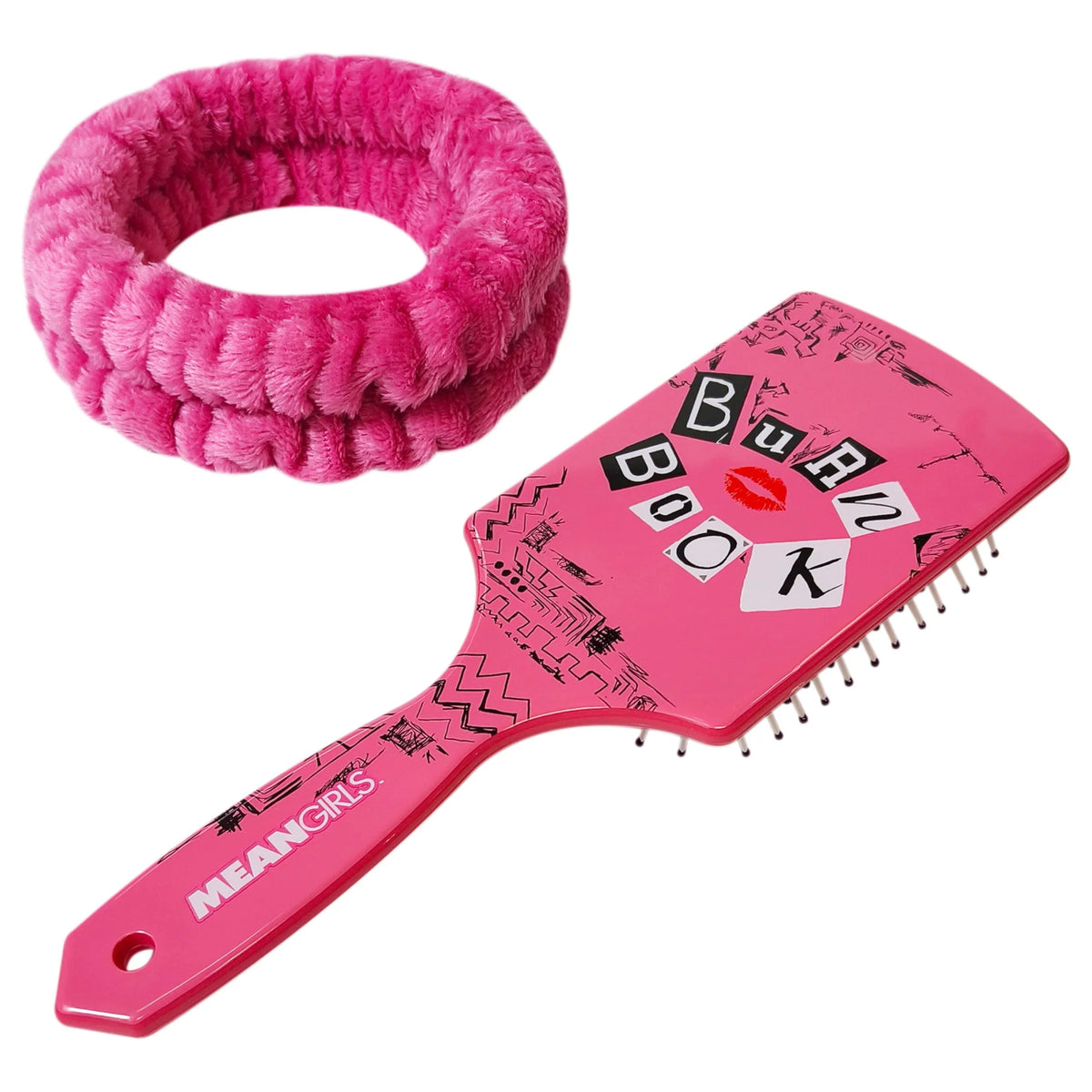 Kids Hair Brush & Spa Headband Set for Girls - Features Mean...