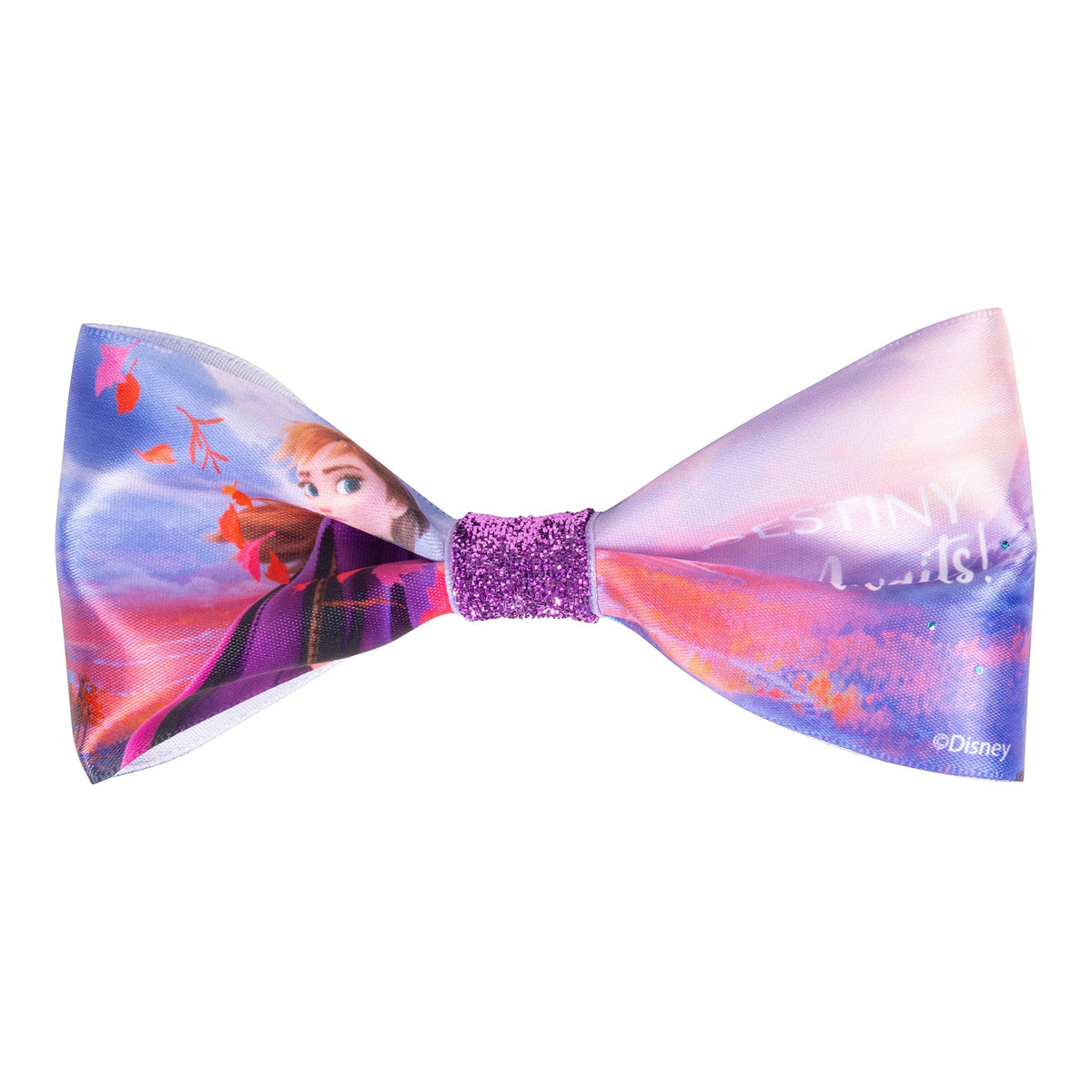 Disney Frozen Anna Hair Bow by LuvHer Shop, purple kids accessory with glitter center