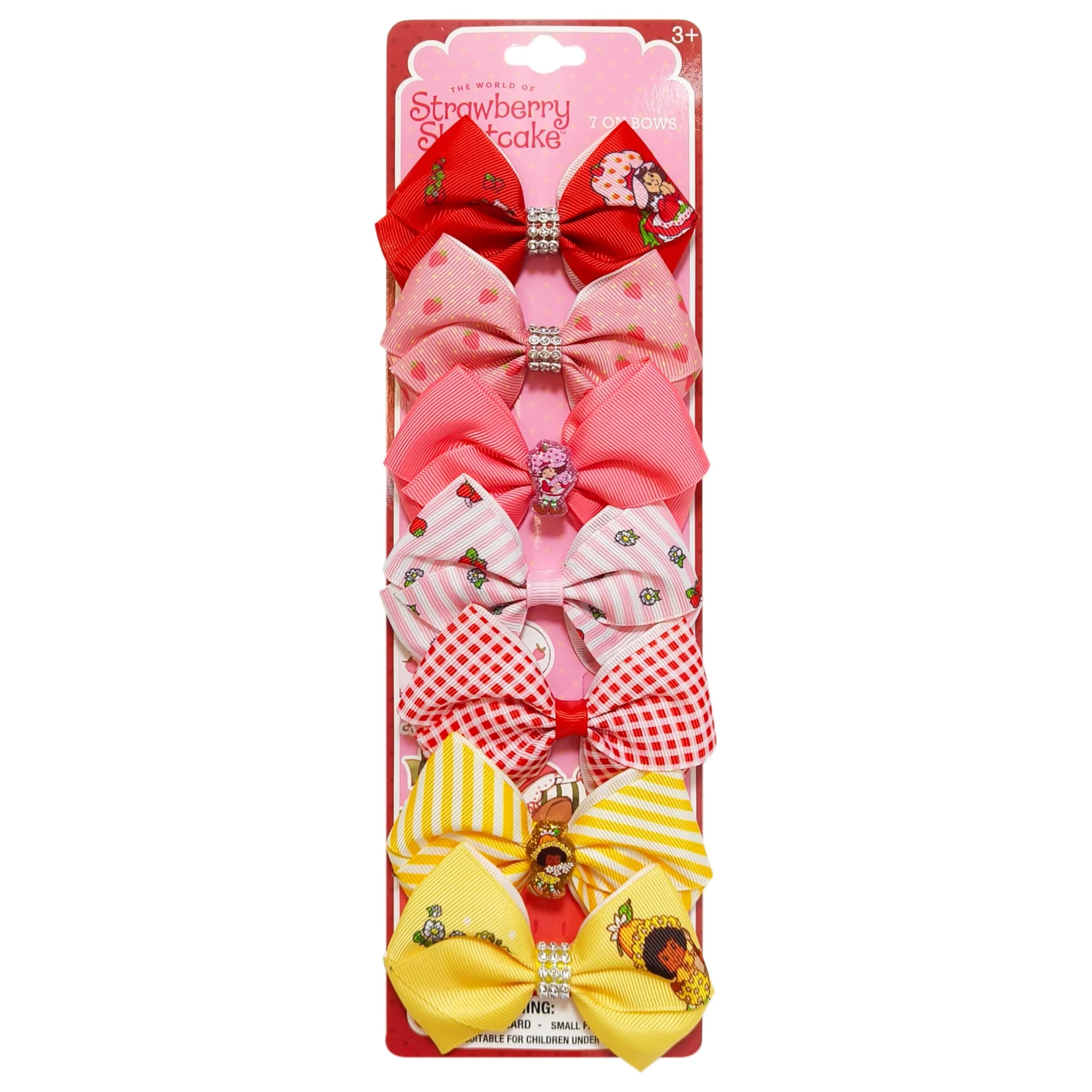 Strawberry Shortcakes Hair Bow Set - 7 Pack