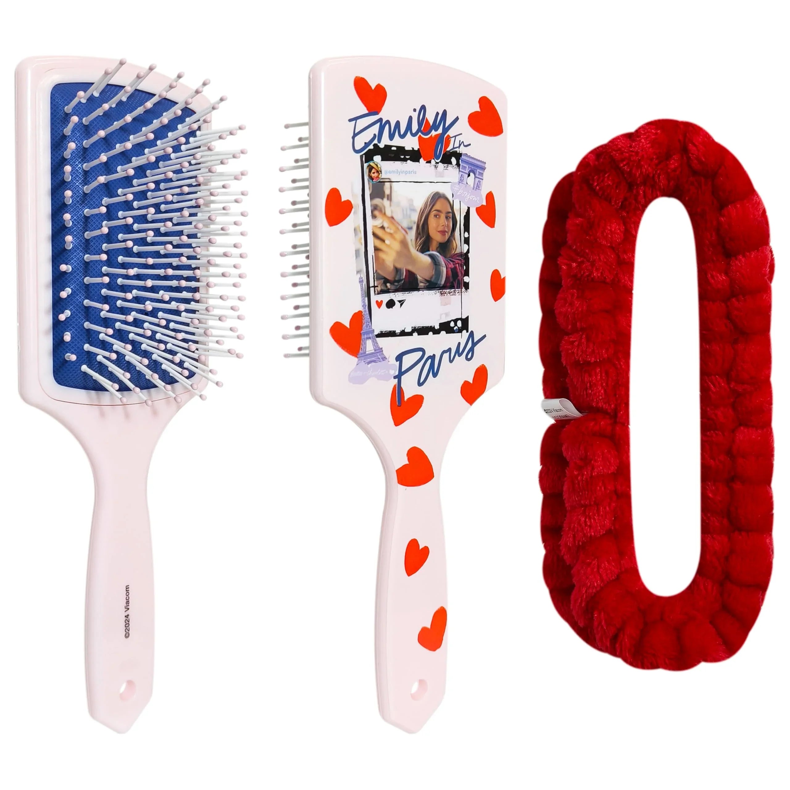 Kids Hair Brush & Spa Headband Set for Girls - Features Emily...