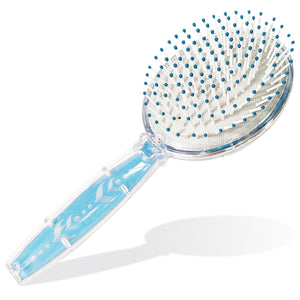 Frozen II Girls Snowflake Confetti One Hair Brush, Silver - Ages 3+ - LuvHer Shop