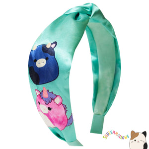 LUV HER Squishmallows Licensed Knotted Headband - Thick Headbands For Girls - One Size Fit All - Hair Accessories For Her Ages 3+ - LuvHer Shop