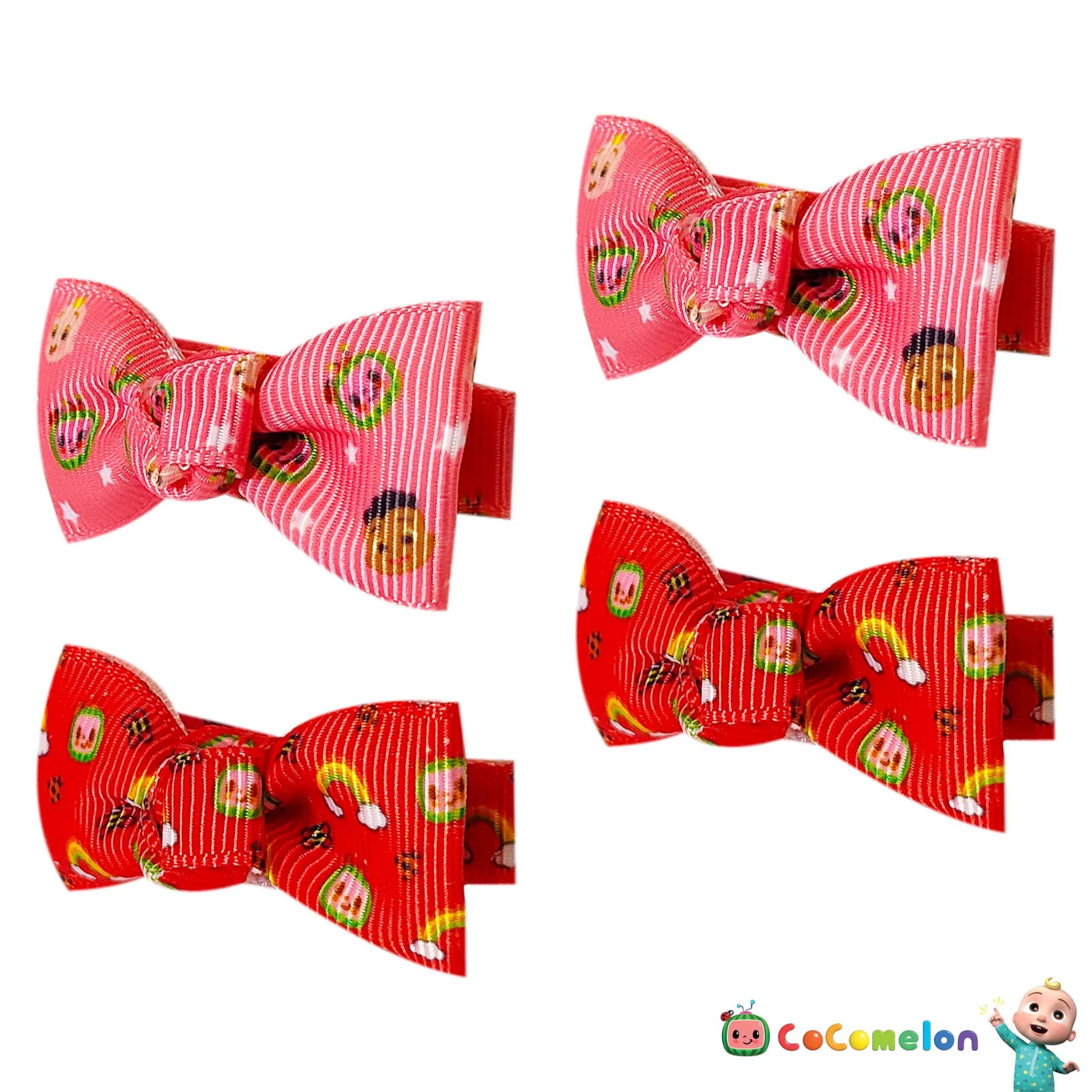 Baby Girl Bows CocoMelon 4 Fully Lined With Soft Fabric Baby...