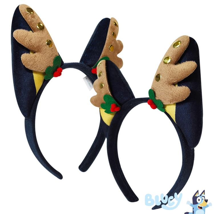 LUV HER Christmas Bluey Ears Reindeer Antler Plush Headband, Ages 3+ - LuvHer Shop