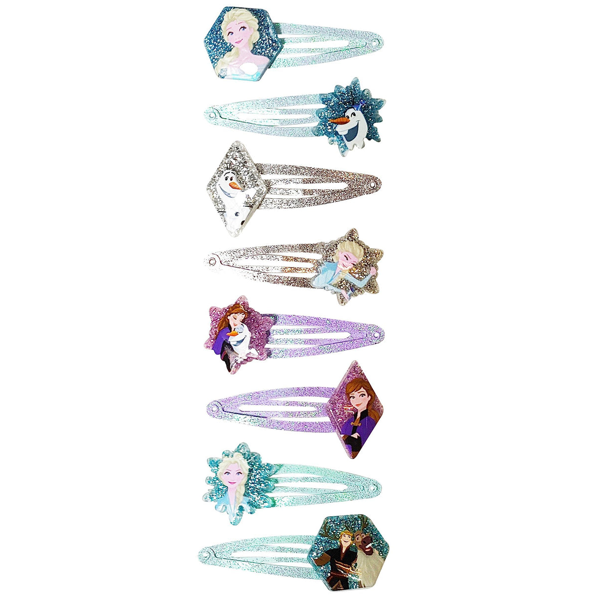 Frozen Girls' Glitter Hair Clips by LuvHer Shop featuring Elsa, Anna, and Olaf characters