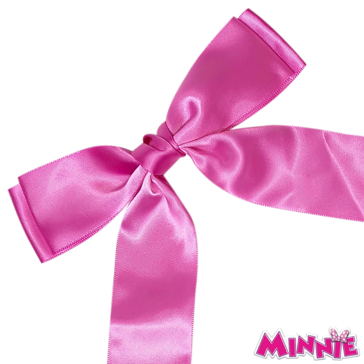 Disney Minnie Mouse Long Tail Hair Bow Set for Girls – Pink &...