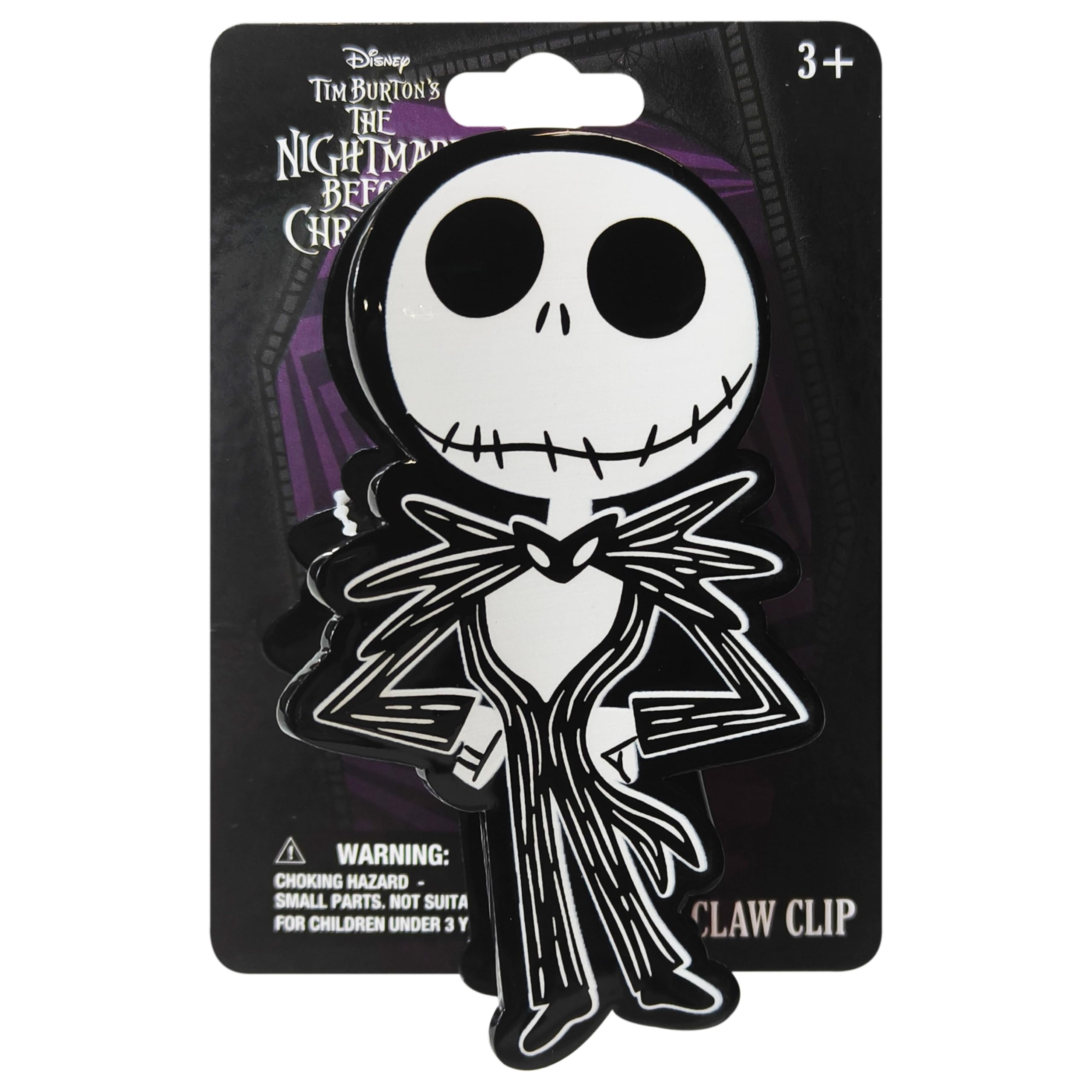 LUV HER Glam Up Your Look with Butterfly Hair Clip - One Cute Hair Clip with Jack Skellington Your Favorite Character from Night Before Christmas with Soft Claw Clips - Ages 3+ - LuvHer Shop