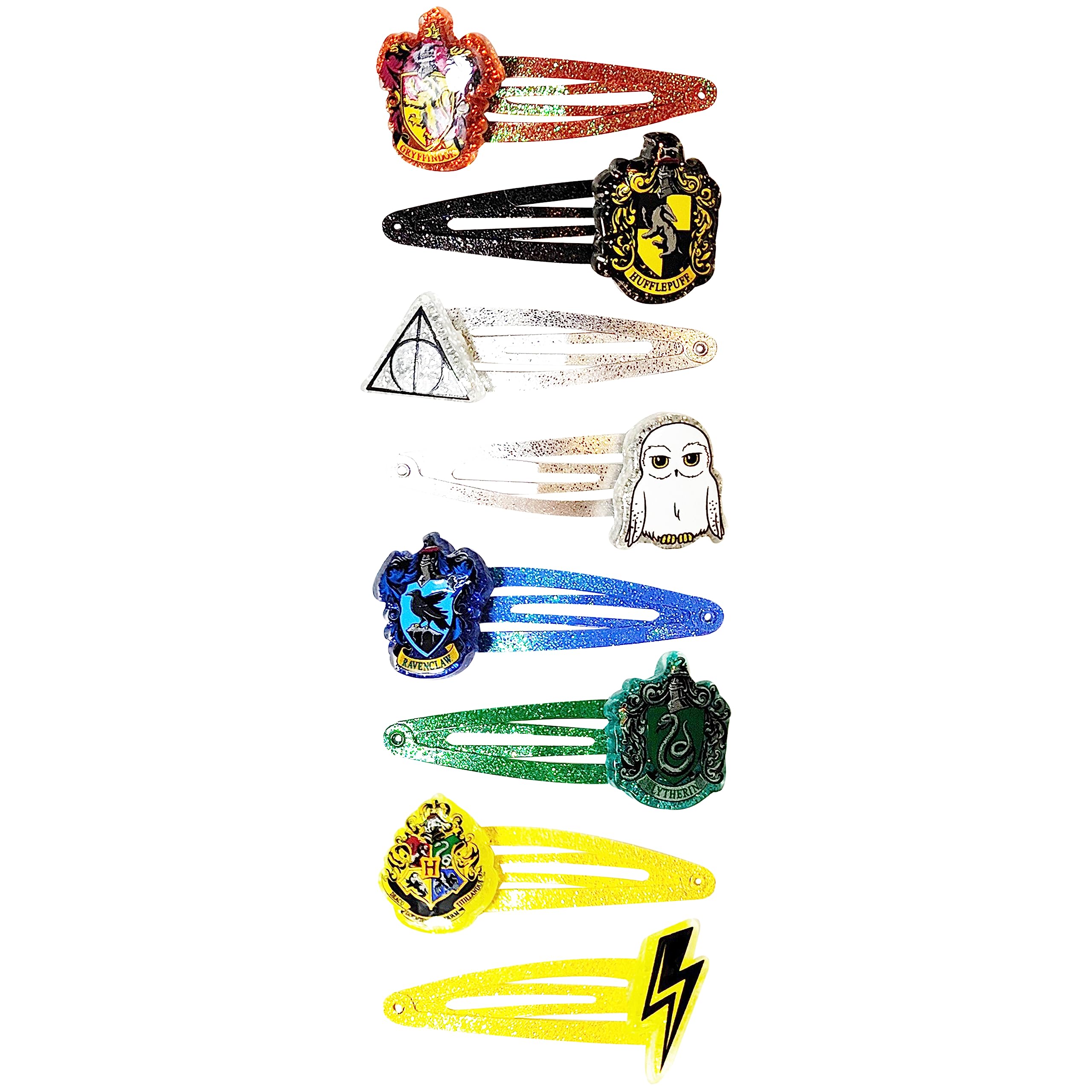 Harry Potter Kids Hair Clips for Girls Snap Clips 8 Pack Multi Color Ages 3+ - LuvHer Shop