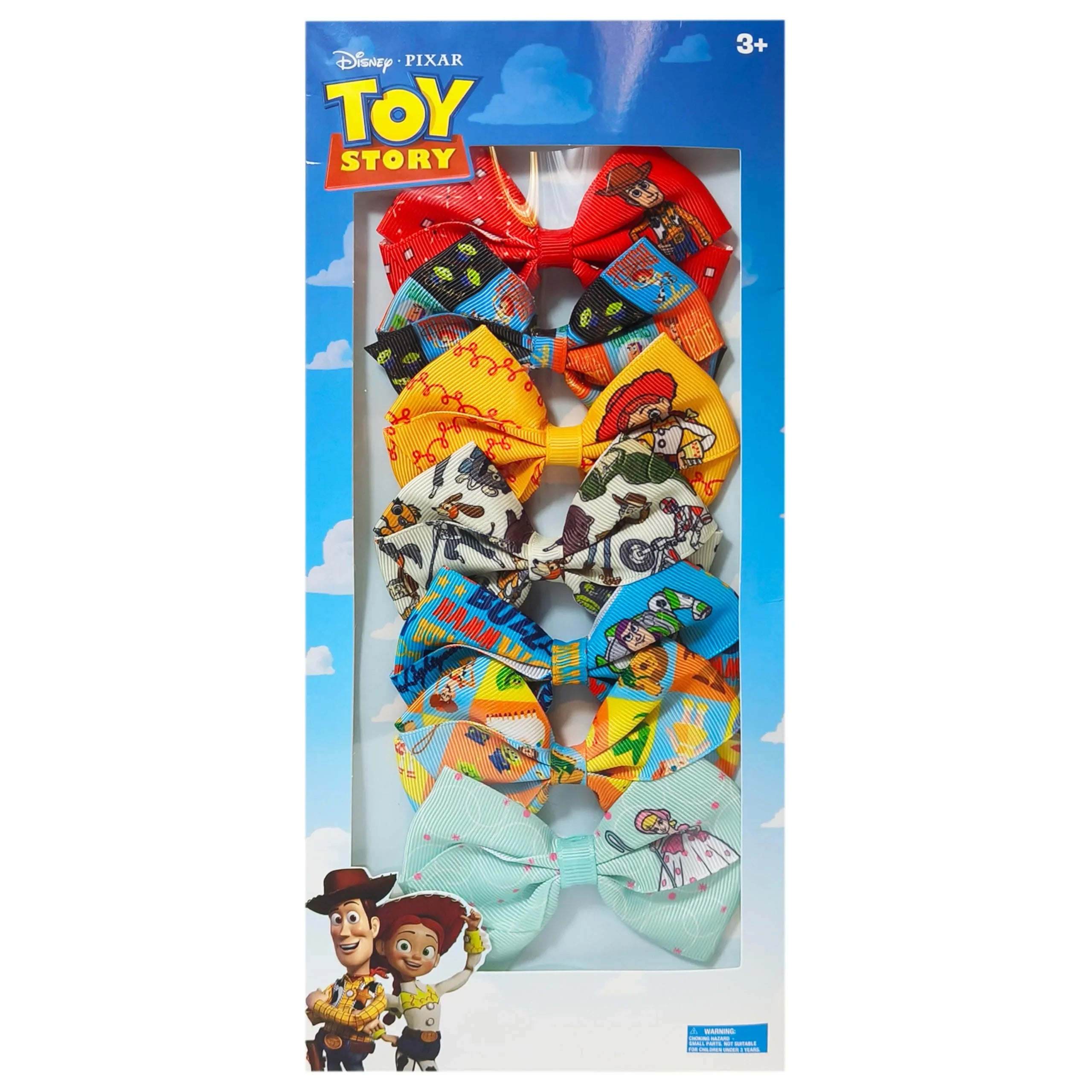 Toy Story Printed Girls' Hair Bows – 7-Pack 4-Inch Hair Clips...