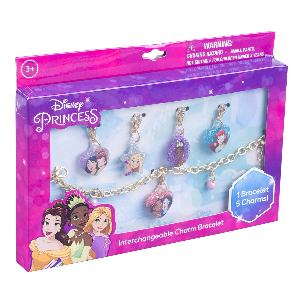 Disney Princess "Add A Charm" Toy Bracelet with 5 charms
