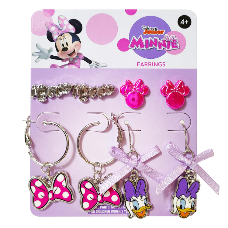 Disney Earrings 4 Disney Hypoallergenic Earrings for Girls 2 Stud Earrings 2 Fishhook Drop Cute Earrings with Charms One Size Fits All Fun Disney Earrings for Women Disney Accessories for Girls Age 4+ - LuvHer Shop