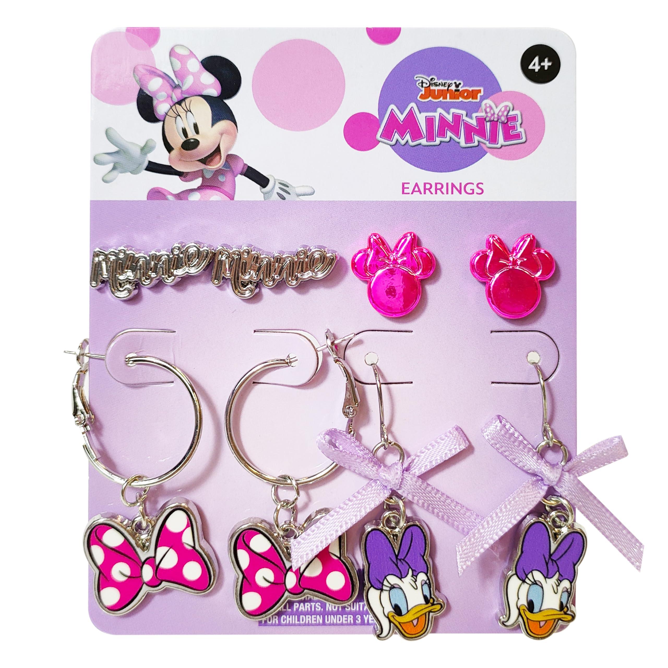 Mickie and Minnie Mouse Hypoallergenic Earrings Set - 4 pack
