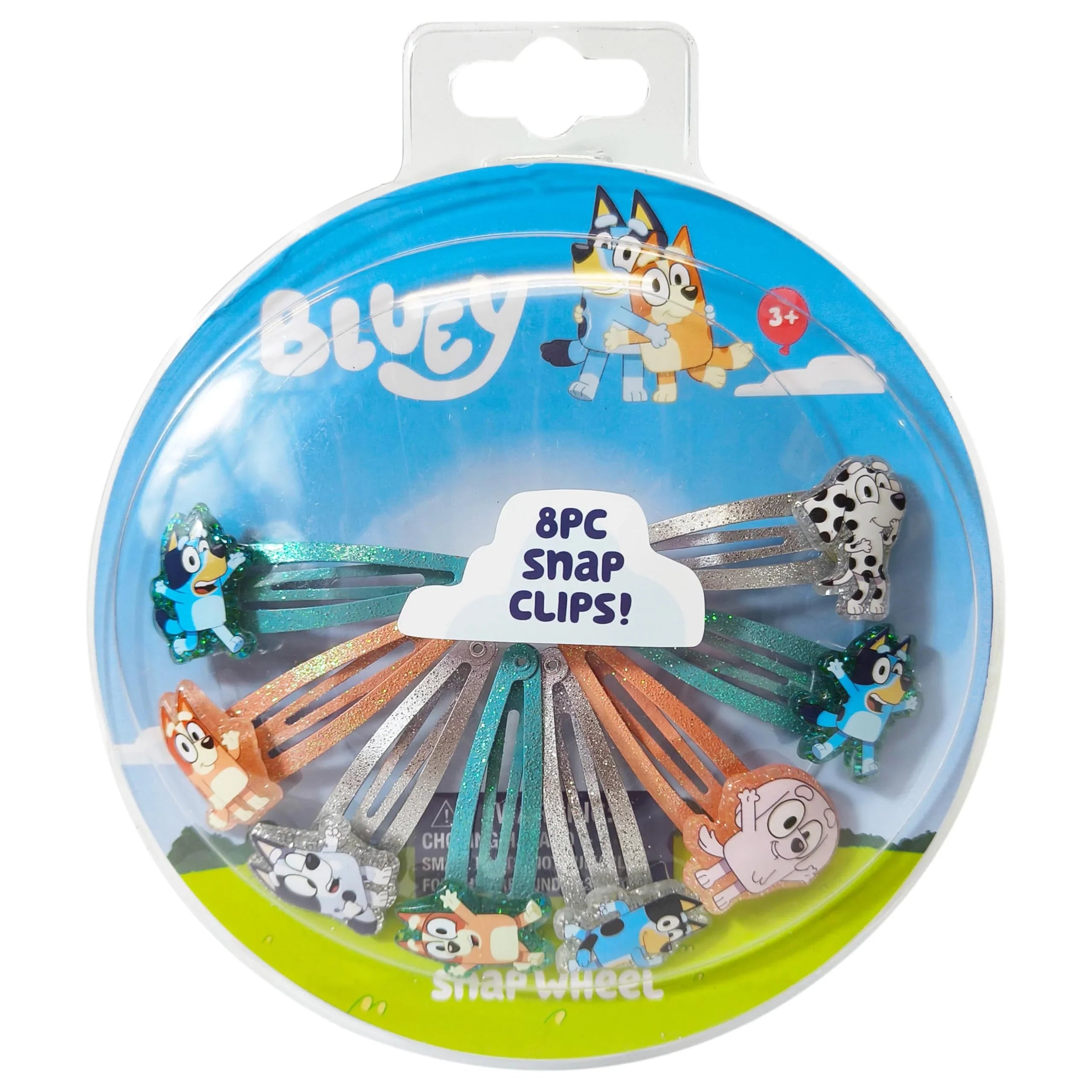 Bluey Hair Snap Hair Clips Set - 8 Pack