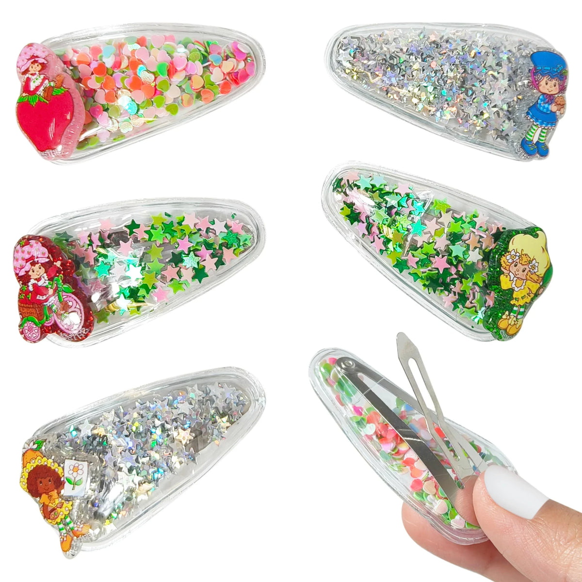 Strawberry Shortcake Hair Accessories for Girls – 6pc Cute...