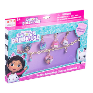 LUV HER Gabbys Dollhouse Girls Add A Charm Toy Bracelet and Costume Jewelry Box Set with 1 charm bracelet & 5 interchangeable charms - Ages 3+ - LuvHer Shop