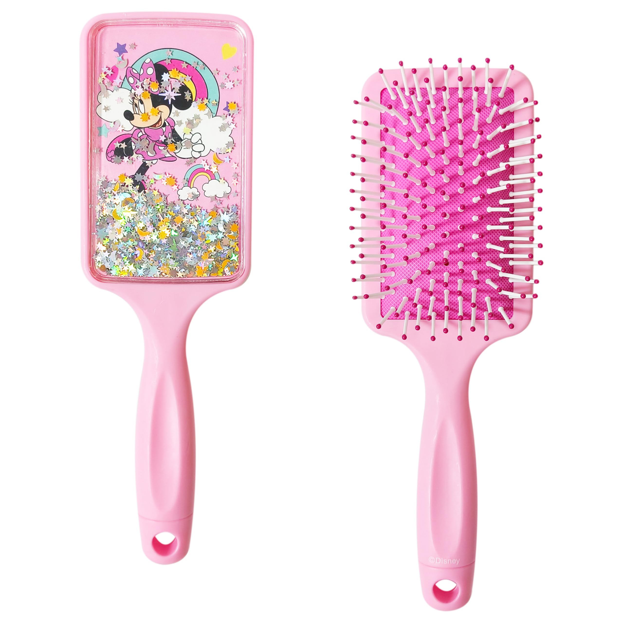 LUV HER Kids' Detangling Hair Brush - Fun Design with Disney Minnie - Gentle on Wet & Dry Hair - Ideal for Kids Ages 3+ - Makes Hair Care Enjoyable and Simple
