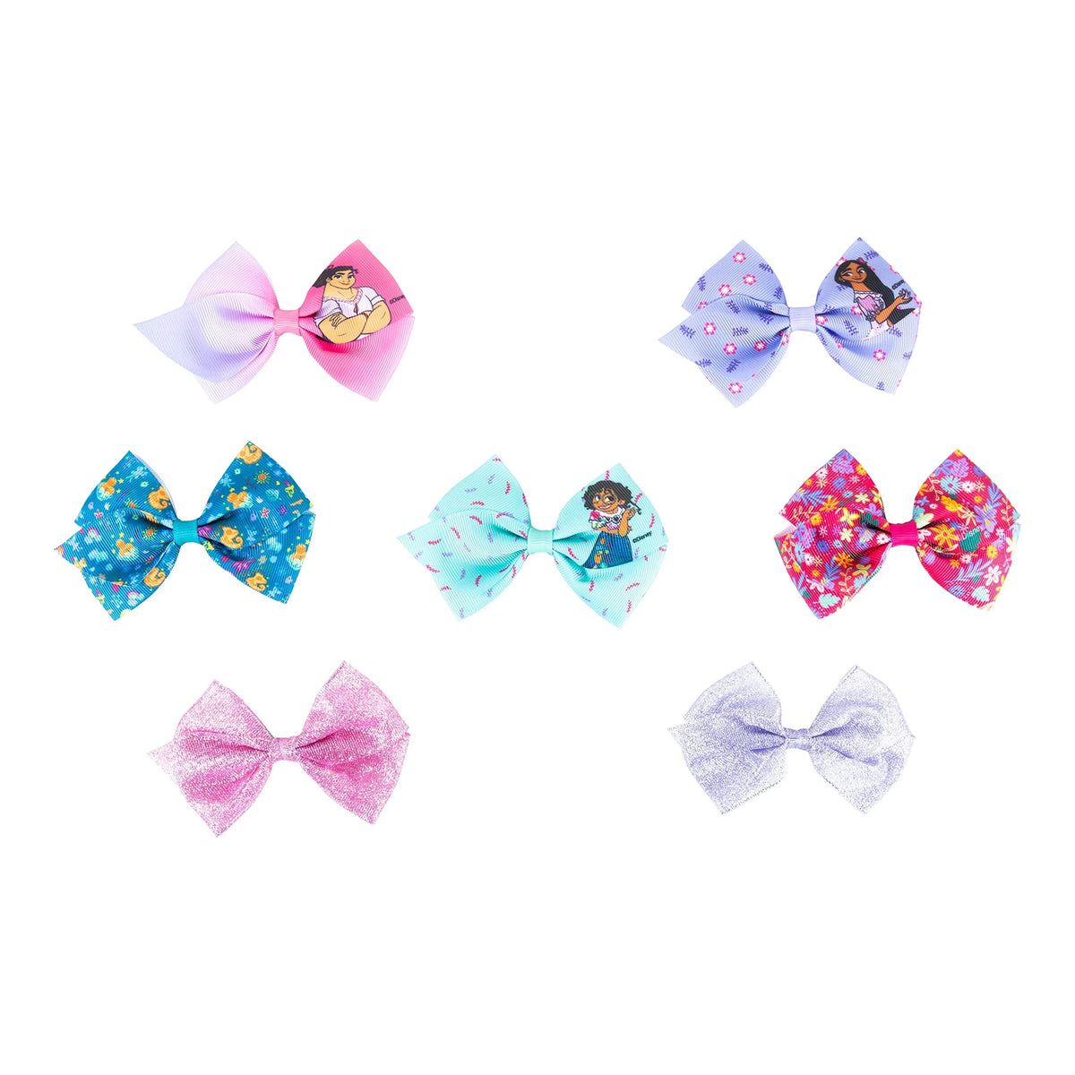Disney Encanto Hair Bow Bundle - 7 Pack