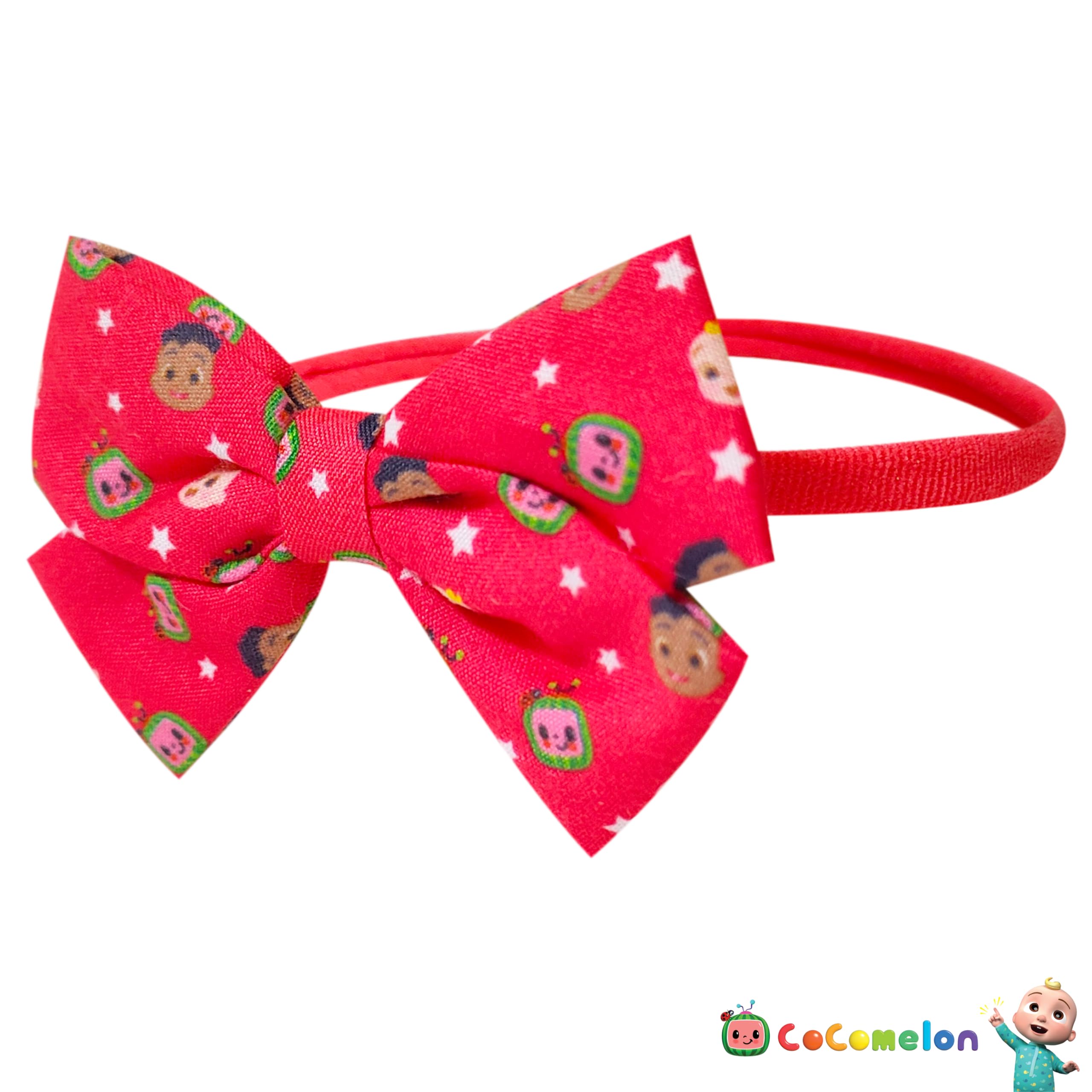 CocoMelon Newborn Baby Hair Bow - Safe and Adorable