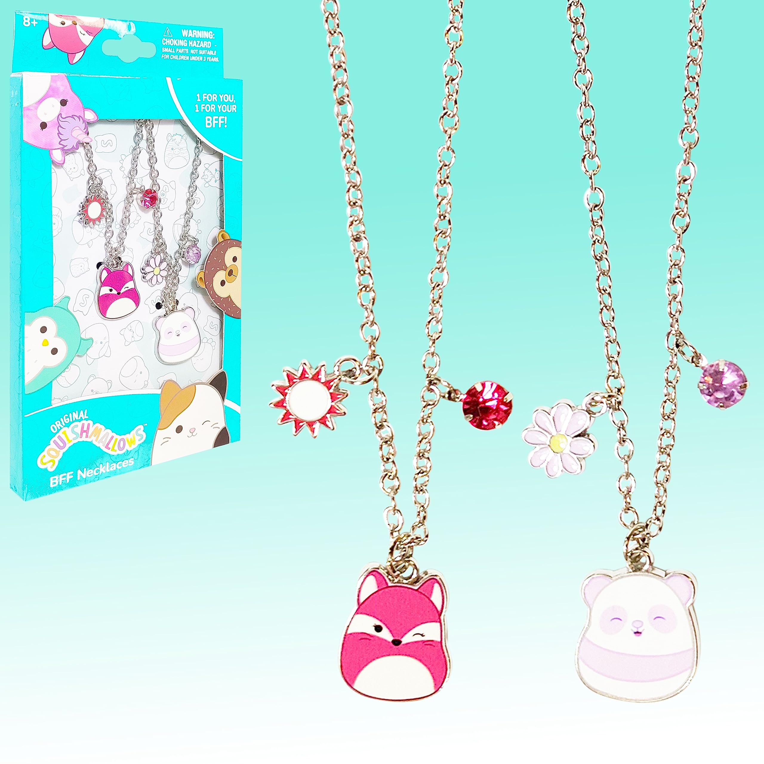 LUV HER Squishmallows Premium BFF Necklaces -Squishmallows Better Girls Jewelry - one Squishmallows for you one for your BFF - Ages 3+ - LuvHer Shop