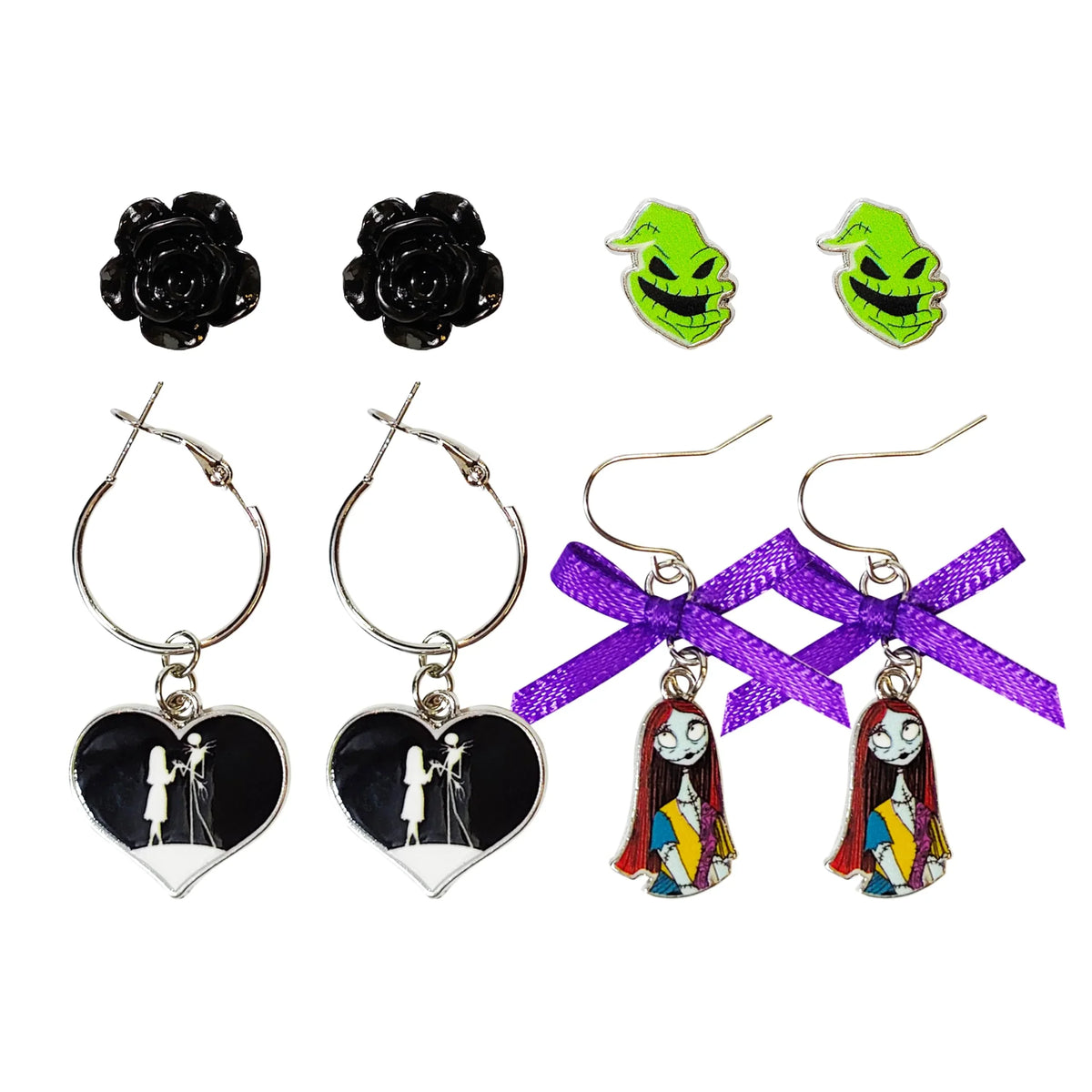 Jack Skellington Gothic Jewelry 4 Hypoallergenic Earrings for...