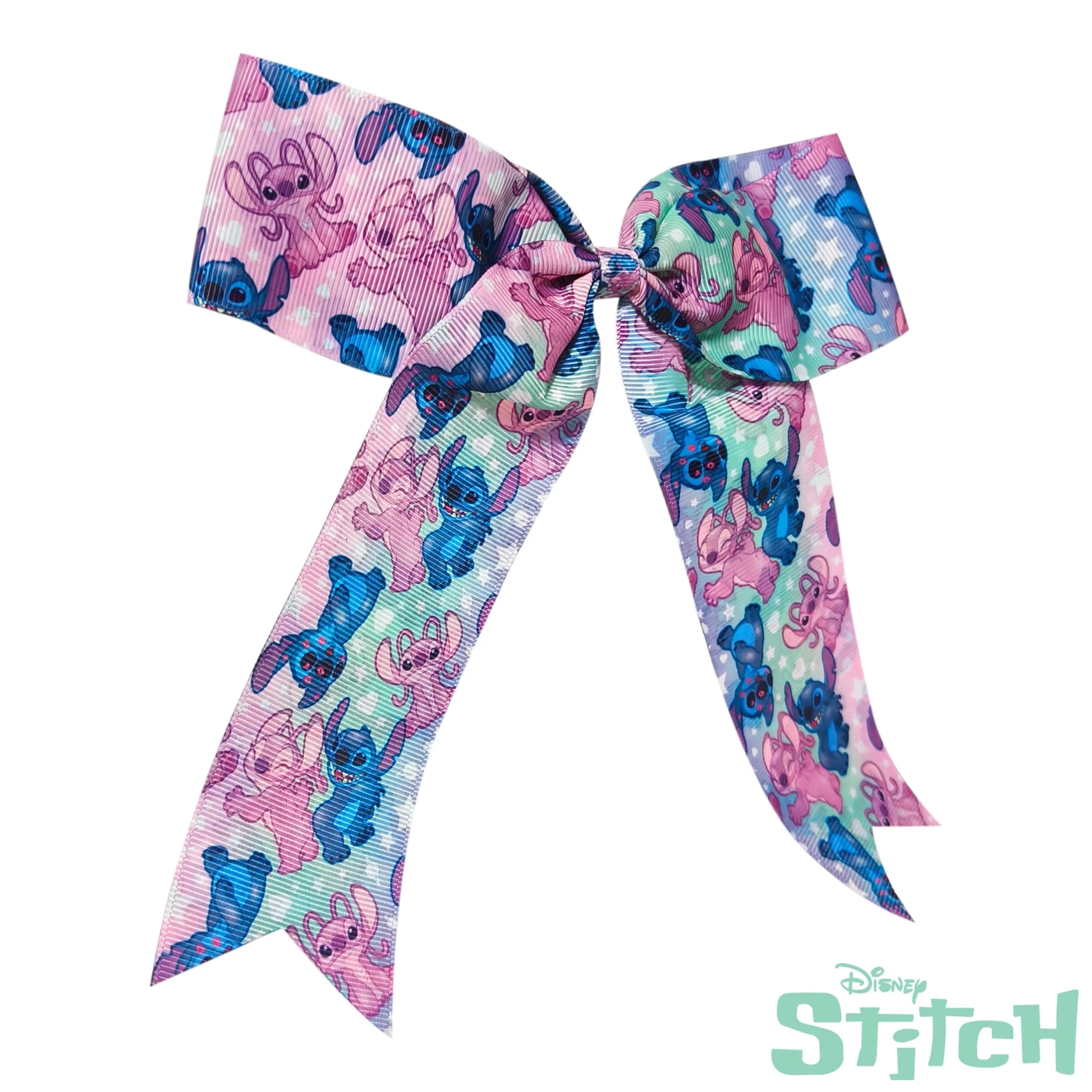 Disney Stitch Hair Bows For Girls - One Large Printed Hair...